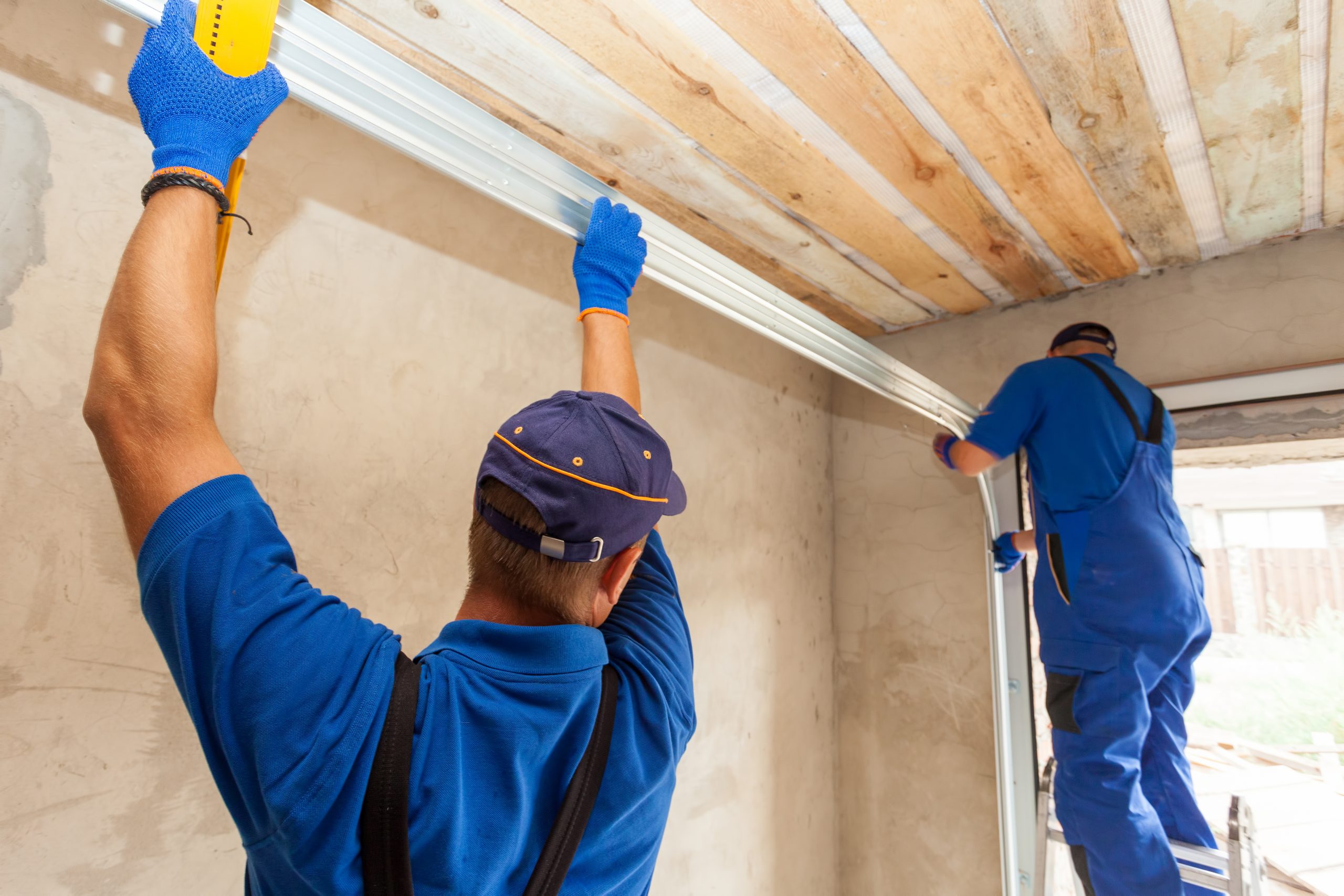 Garage door insulation example